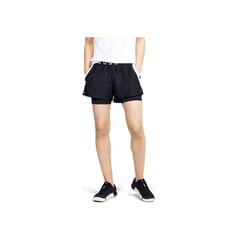 UNDER ARMOUR - SHORTS NEGRO MUJER PLAY UP 2-IN-1 SHORT 1351981-001-N11