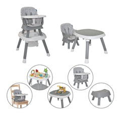 PRIORI - SEVEN GRIS SILLA COMEDOR 7 IN 1