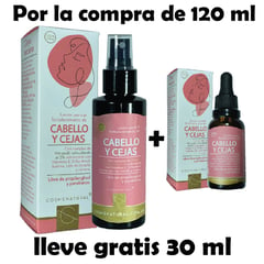 GENERICO - Oferta Minoxidil Crecimiento de Cabello y Cejas Mujer x 120 ML Gts 30 ML