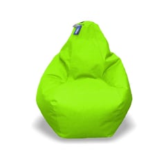 ESTILO RELAX - Silla Puff Pera Talla L - Verde - Cuerotex