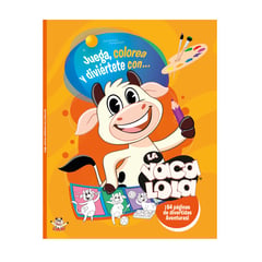 TOY CANTANDO - Libro Juega colorea y diviértete con La Vaca Lola