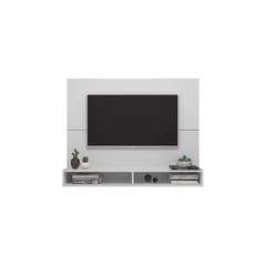 MULTIMOVEIS - Panel tv de 55 con doble repisa blanco