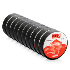 KTC GROUP - KTC Cinta aislante eléctrica PVC negra UL PaqX10 Unid 18m