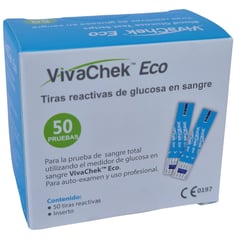 ECO - TIRAS REACTIVAS VIVACHEK CAJA POR 50