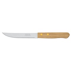 PRETUL - Cuchillo Con Sierra Para Asados De 5" Con Mango De Madera