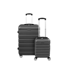 TRAVEL ELITE - Set Kit 2 Maletas Rigidas Mediana Bodega Mano 4 Ruedas Viaje