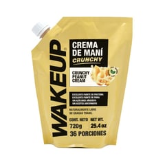 WAKEUP - Crema de maní crunchy 720g -