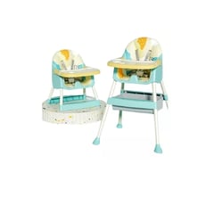 KIDSHOP - Silla Comedor Bebe 2 En 1 D-D Azul PLANETA