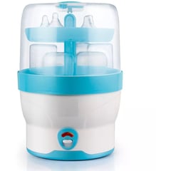 KIDSHOP - Esterilizador 6 Teteros Bebe Eléctrico Chupos Rápido AZUL