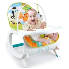 KIDSHOP - Silla Mecedora Vibradora Crece Conmigo Bbe SELVA Con Comedor