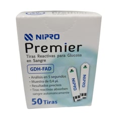 PREMIER - TIRAS REACTIVAS CAJA DE 50 NIPRO