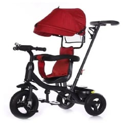 KIDSHOP - Triciclo paseador con guía bebe infantil paseador rojo 6041