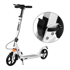 KIDSHOP - Patineta Mono Patín Scooter Qc-002s Blanca Frenos