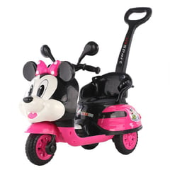 KIDSHOP - Moto Triciclo Electrica Montable Con Guia De Niña Fucsia 6180