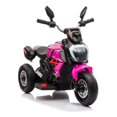 KIDSHOP - Moto Carro Electrica Nino Recargable Luces FUCSIA X168