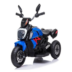 KIDSHOP - Moto Carro Electrica Nino Recargable Luces AZUL X168