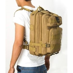 KIDSHOP - Mochila tactica militar morral laptop 14 impermeable cafe