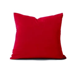 BANZAY - Funda Para Cojin Decorativo Cuadrado en Tela - Rojo