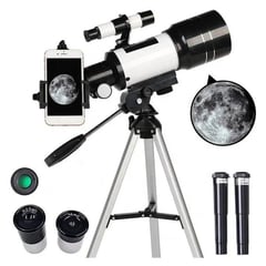 KIDSHOP - Telescopio astronomico monocular f30070m con soporte celular