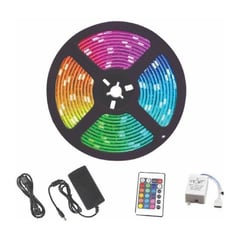 KIDSHOP - Cinta led multicolor con adaptador y control 16 colores