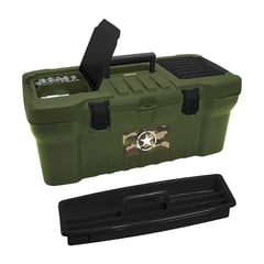 RIMAX - Caja Herramientas 20 Army Cerradura Plástica