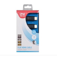 ONE FOR ALL - Ofa Cable Hdmi Full Hd 4k De 3 Metros Plano Negro