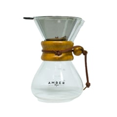 AMBER STYLE - Chemex de 400 ml con filtro de acero inoxidable