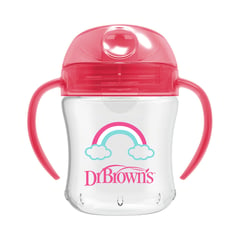 DR BROWNS - Vaso Entrenador 6oz Rosado