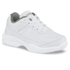 CROYDON - Tenis escolares Colegial 10 New Blanco para hombre y mujer