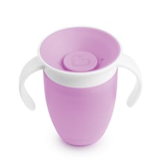 MUNCHKIN - Vaso Entrenador Antiderrame Miracle 360° Morado 7Oz