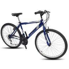 ATILA - Bicicleta todoterreno para hombre Rin 26 18 cambios azul