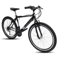 ATILA - Bicicleta todoterreno para hombre Rin 26 18 cambios negro