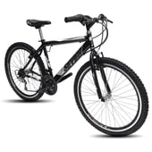 ATILA - Bicicleta todoterreno para hombre Rin 26 18 cambios negro