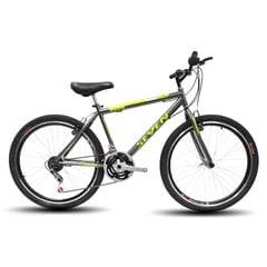 ATILA - Bicicleta todoterreno para hombre rin 26  18 cambios gris