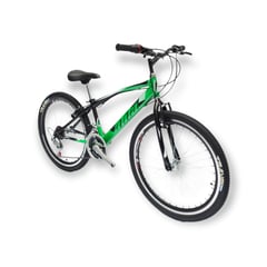 ATILA - Bicicleta todoterreno niño rin 24 18 cambios verde