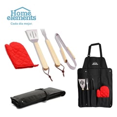 HOME ELEMENTS - Set x 5 Piezas Para Asador BBQ