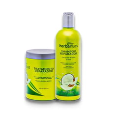 HERBALFLUSS - Shampoo reparador 500ml tratamiento reparador 500ml