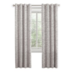 CASATUA - Cortina Blackout 100% Anti Luz, 2 Paños 140x220 TexturaLino - Gris