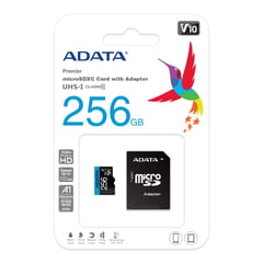 ADATA - Memoria Micro SD 256GB Clase 10