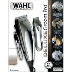 WAHL - Delux groom home pro máquina patillera de corte original plateada