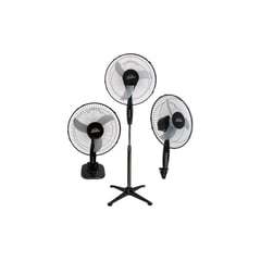 HOME ELEMENTS - Ventilador 3 EN 1 Pedestal 16" Negro