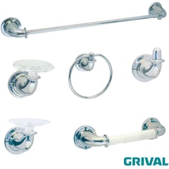 GRIVAL - Kit Accesorios Para Baño X6 Valencia