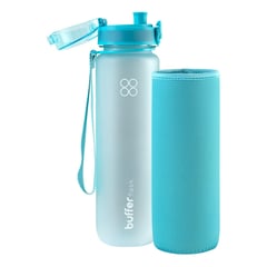 BUFFER FLASK - Botella Agua 1L Botilito Buffer Deporte Ciclismo Gimnasio