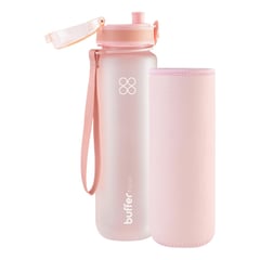 BUFFER FLASK - Botella Agua 1L Botilito Buffer Deporte Ciclismo Gimnasio