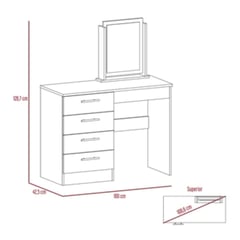 RTA DESIGN - Mueble Tocador Wesley Wengue y Miel