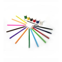 ARTESCO - Kit colores jumbo x12 + temperas x6