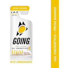 GOING - Geles energéticos sabor fresa banano - 12 unidades