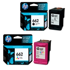 HEWLETT PACKARD - Kit 2 Cartuchos Hp 662 Negro Y Hp 662 Color Originales