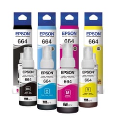 EPSON - Kit 4 Tintas 664 Para  L555 L210 L355 L395 L380 L475