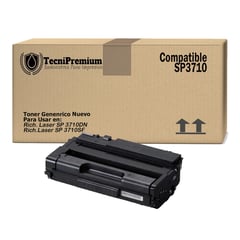 GENERICO - Toner Negro Para Ricoh Sp 3710sf Sp 3710dn -